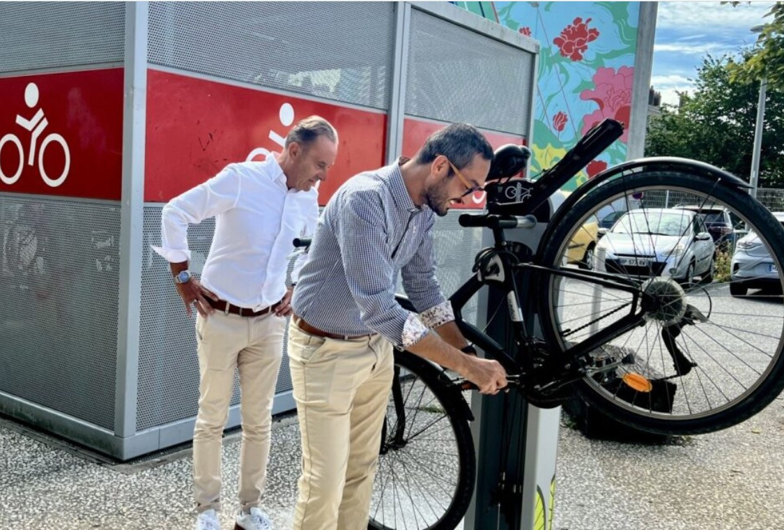 Image d'illustration pour : Deux bornes de station vélo en plus à la Roche-sur-Yon